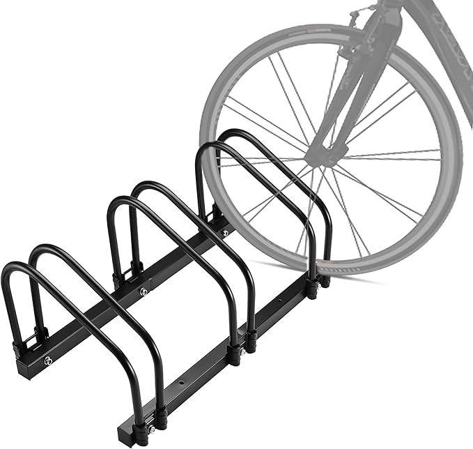 Bike Stand, 3 Bikes Rack Garage, 2.4" Width for most of Bikes
