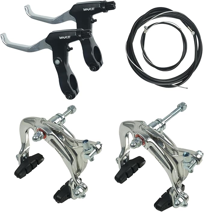 FOMTOR Bike Brake C Brake Caliper Set Bicycle Rear & Front Brakes Kit Aluminum Alloy Side Pull Brake for MTB Mountain Bike, Road Bicycle(1 Pair)