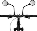 ROCKBROS Bike Mirror Handlebar Mount 360°Rotatable Adjustable Bicycle Rear View Mirror HD Wide Angle Clear Acrylic Convex Safe Bike Mirror for Mountain Road Bike Electric Motorcycle