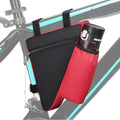 Bike Triangle Bike Bag - Red - Bicycle Accessories for Adult Bikes，Water Bottle Pocket， Waterproof