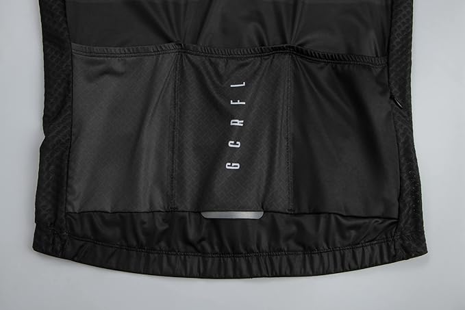 GCRFL Men's Cycling Jersey Long Sleeves Road Bike Jersey Shirt Cycling Tops, Zipper Pocket Lightweight PRO Race Fit UPF 50+