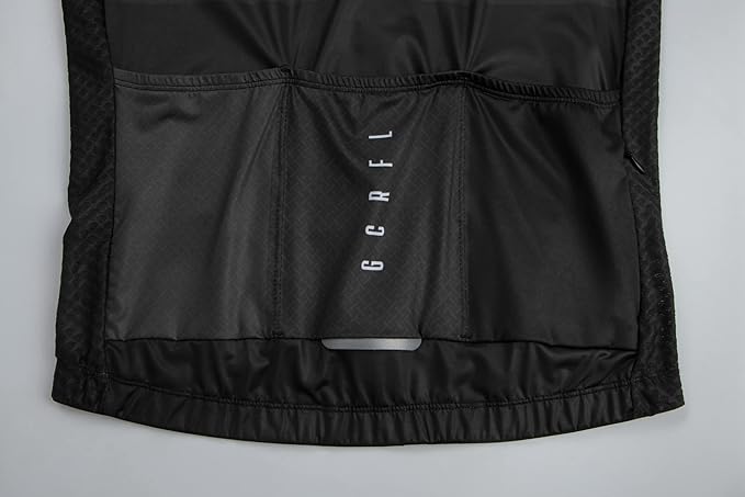 GCRFL Men's Cycling Jersey Long Sleeves Road Bike Jersey Shirt Cycling Tops, Zipper Pocket Lightweight PRO Race Fit UPF 50+