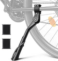 WSDCAM Bike Kickstand for Adult Bike, Adjustable Rear Side Bike Kick Stand for 24”-29" for Bicycles, Aluminum Alloy Sturdy Non-Slip Wider Base Stands For Mountain Bikes, Road Bikes, Cargo bicycle etc.