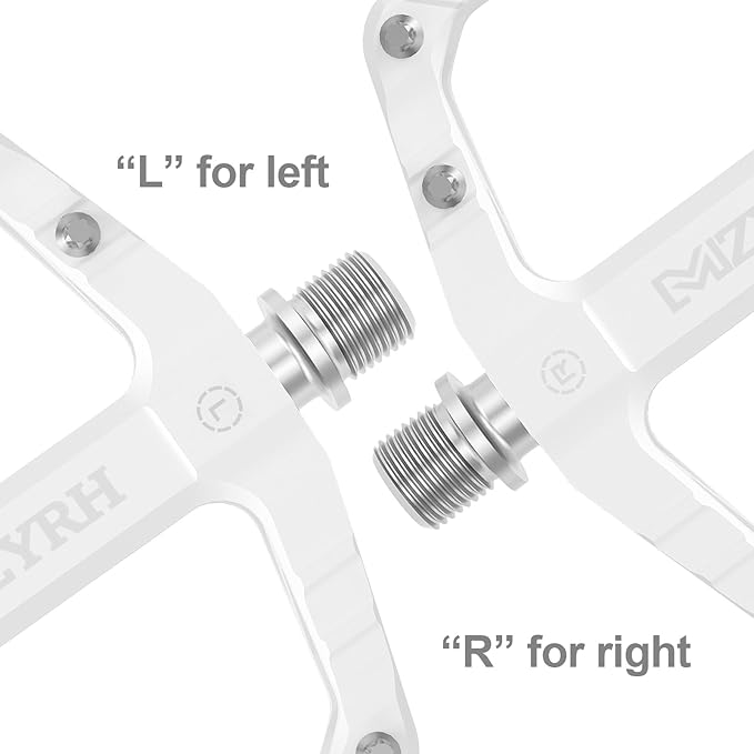 MZYRH Mountain Bike Pedals MTB Pedals,9/16" Non-Slip Lightweight Aluminum Alloy Bicycle Pedals for Road Mountain BMX MTB