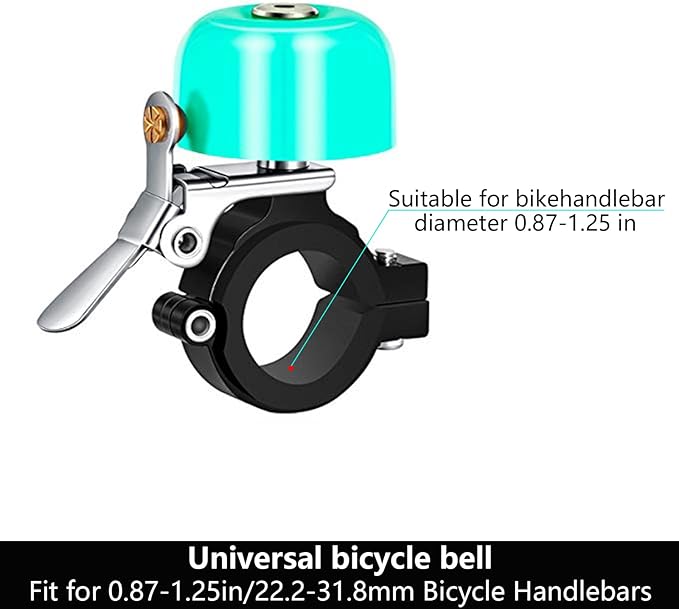 Greallthy Bike Bell Classic Brass Bicycle Bell,Bike Bells for Adults Kids, Loud Retro Bell for Road & Mountain Bikes, Universal Handlebar Fit