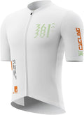 Men's Cycling Jersey Short Sleeve Breathable Quick Dry Bike Shirt Lightweight MTB Road Bicycle Jersey Full Zip 3 Rear Pockets