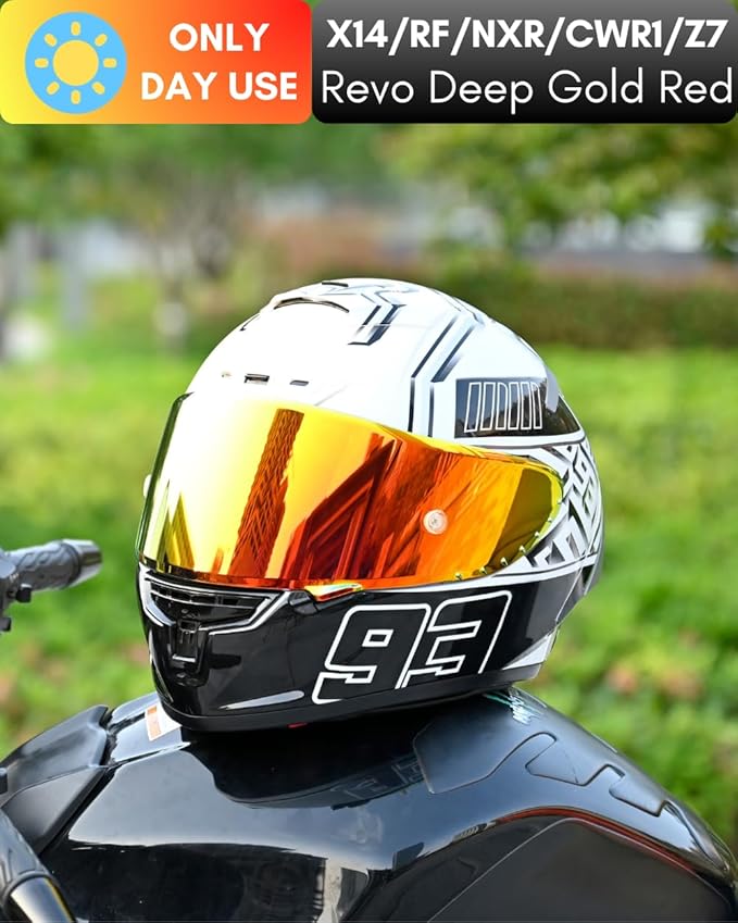 CWR-F1 Shield for RF-1200 Visor X14 NXR RF-SR Z7 Motorcycle Helmet Visor Replacement Sun Protection Anti-Scratch, Universal