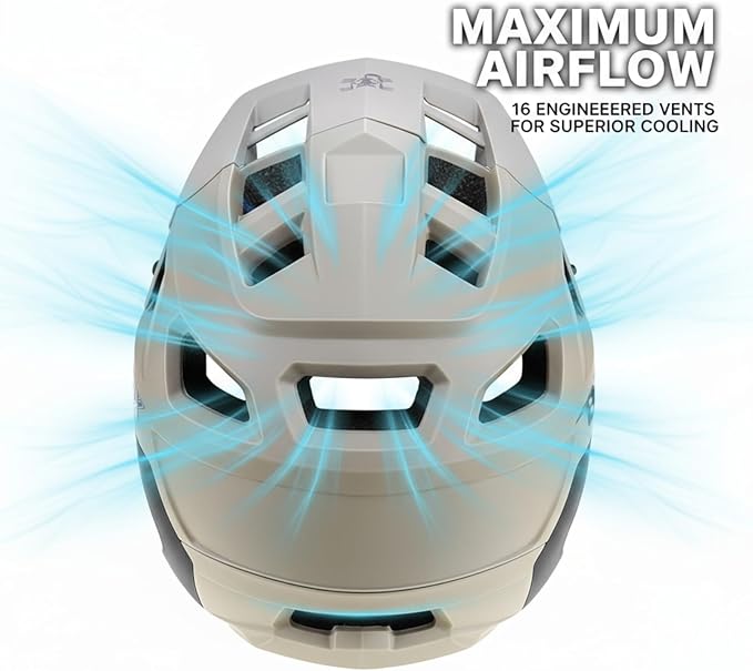 BATFOX Mountain Bike Helmet for Men Women Adults MTB Cycling Bicycle Helmet for Adjustable and with Visor