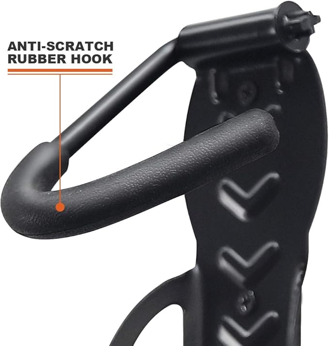 Wallmaster Bike Storage Rack for Garage, Wall Mount Bicycles Hanger, 2-Pack Bike Storage System Vertical Bike Hooks