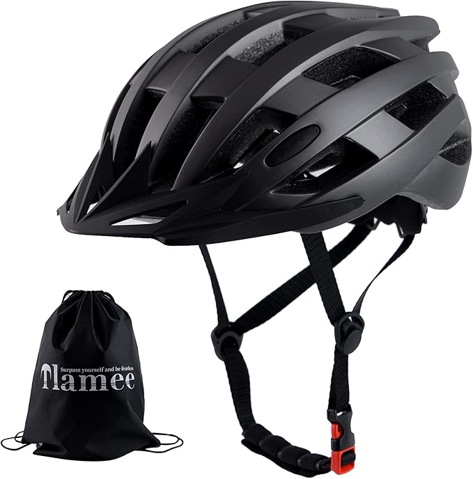Adult Bike Helmets, Adjustable Mens Womens Bicycle Helmet, Lightweight Road Mountain Cycling Safety Sports Helmets with Detachable Visor