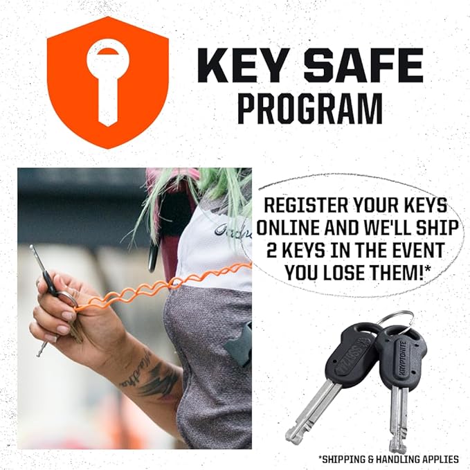 Kryptonite Keeper Folding Bike Lock, 2.75FT/3.25 FT Long Compact Lightweight High Security Anti-Theft Foldable Bicycle Lock with 2 Keys and Mount for E-Bikes Scooter Road Mountain Bike