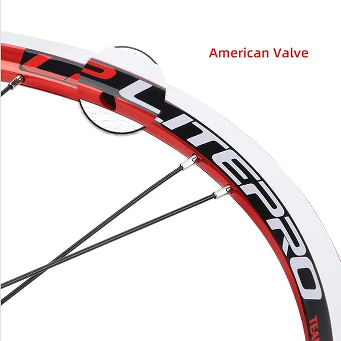 20in Folding Bike Wheelset, Aluminum Alloy 74-130mm Wheelset, V Brake 7-11speed Light BMX Bicycle Wheels