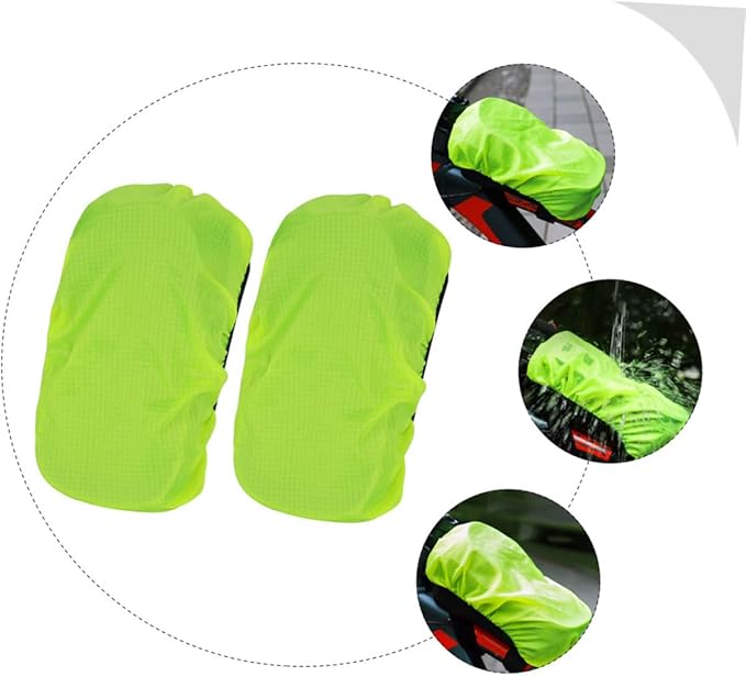 VANZACK Bike Handlebar Bag Rain Cover Waterproof Cycling Pouch for Mountain Bikes Outdoor Gear 2-Piece Set Compatible