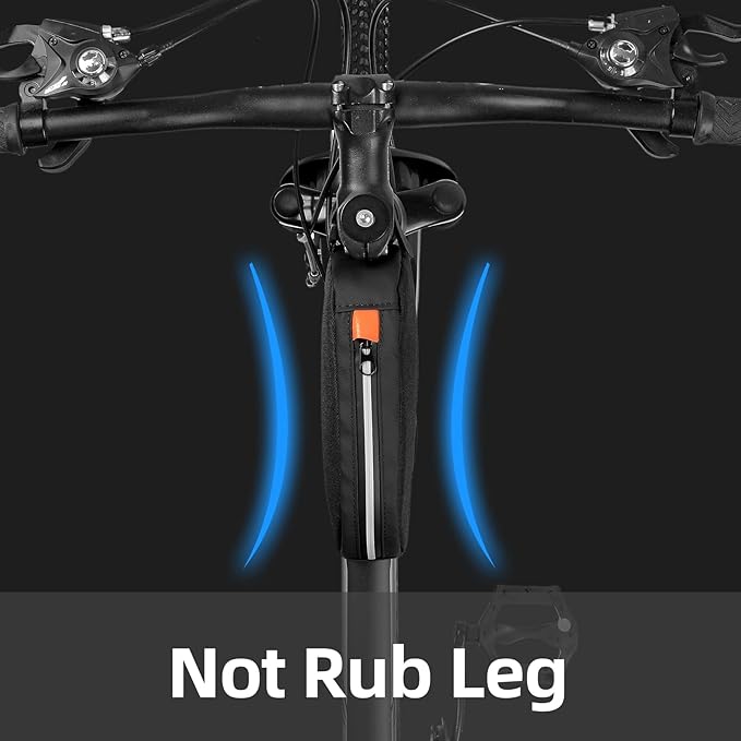 Bike Top Tube Bag Waterproof Bicycle Front Frame Bag Top Tube Bike Pouch for Road Mountain Bicycle Outdoor Cycling Travel Hiking