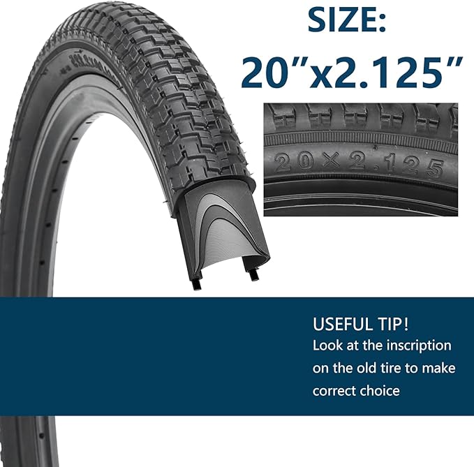 SIMEIQI Bike Tires 26x1.95 Inch Bike Tire for Mountain Foldable Replacement Bicycle Tire