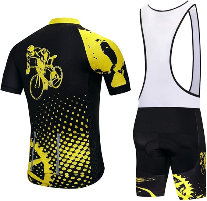 Sportswear Cycling Jerseys Short Sleeve Bike Clothing Bike top Men MTB Jersey Breathable Summer Black