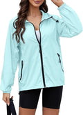Packable Rain Jacket Women Waterproof Lightweight Jacket With Hood Womens Windbreaker Jacket S-XXL