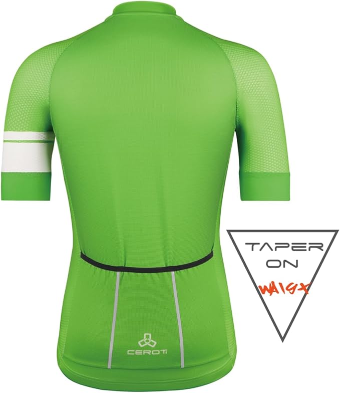 CEROTIPOLAR Snug Fit Men AirCool Cycling Jersey Bike Shirts UPF50+,PRO Dry Fit Light Weight Fabric