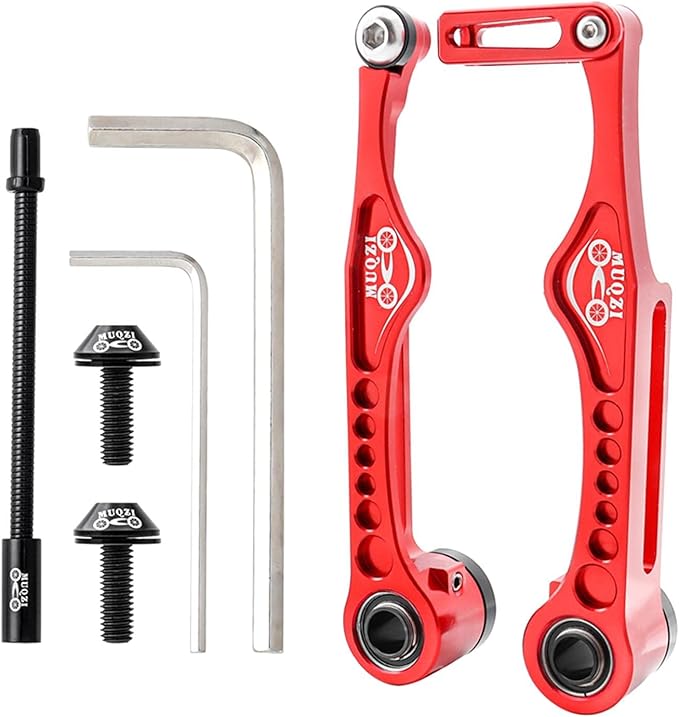 Linear Pull Bike V Brakes Front Rear Set Replacement Fit,Aluminum Alloy V-Type Bike Brake Set for Road Bike Bike BMX Repairing Accessories