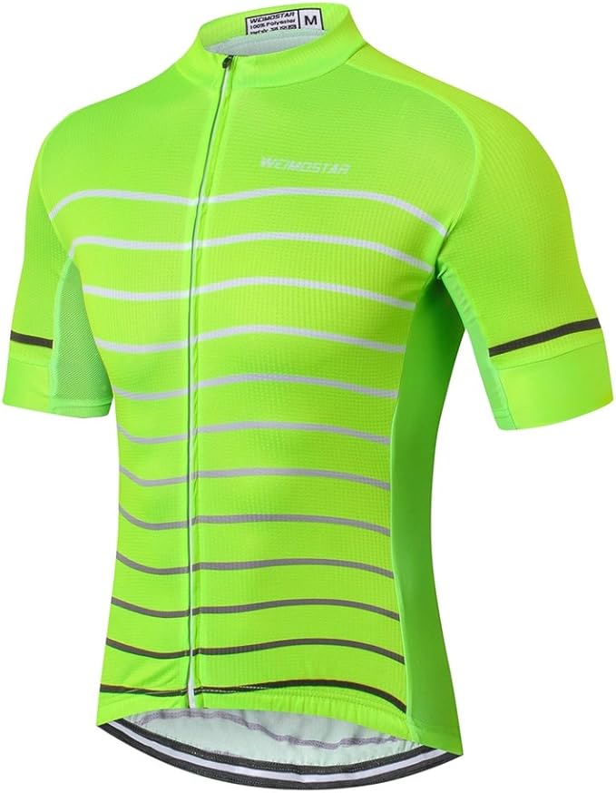 Weimostar Men's Cycling Jersey Men Mountain Bike Jerseys Short Sleeve Tops S-5XL