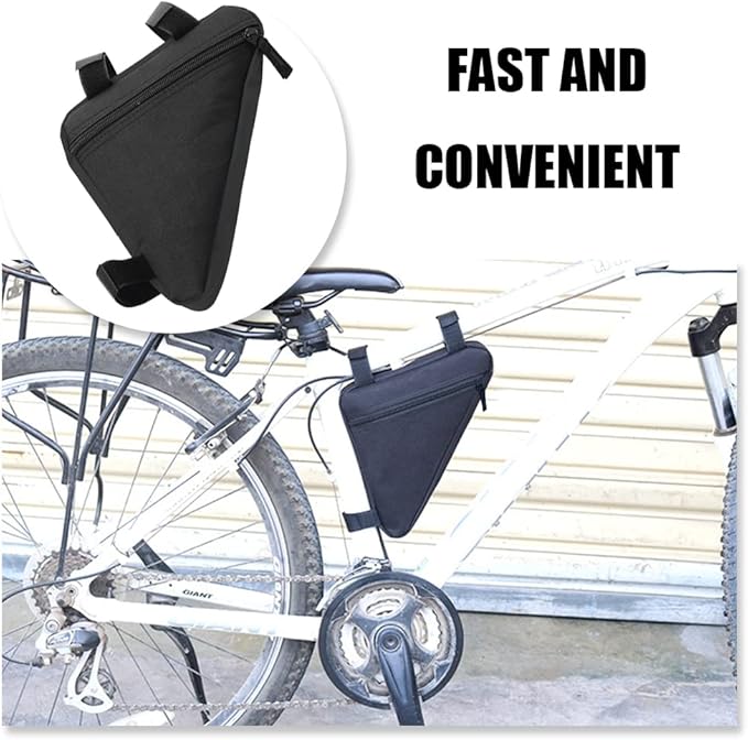 Bike Bag, Bicycle Frame Storage Bag, Bike Triangle Pouch, Bike Saddle Bag, Bike Top Tube Bag, Bike Seat Bag, Mountain Bike Accessories Pack for Phone, Wallet, Keys