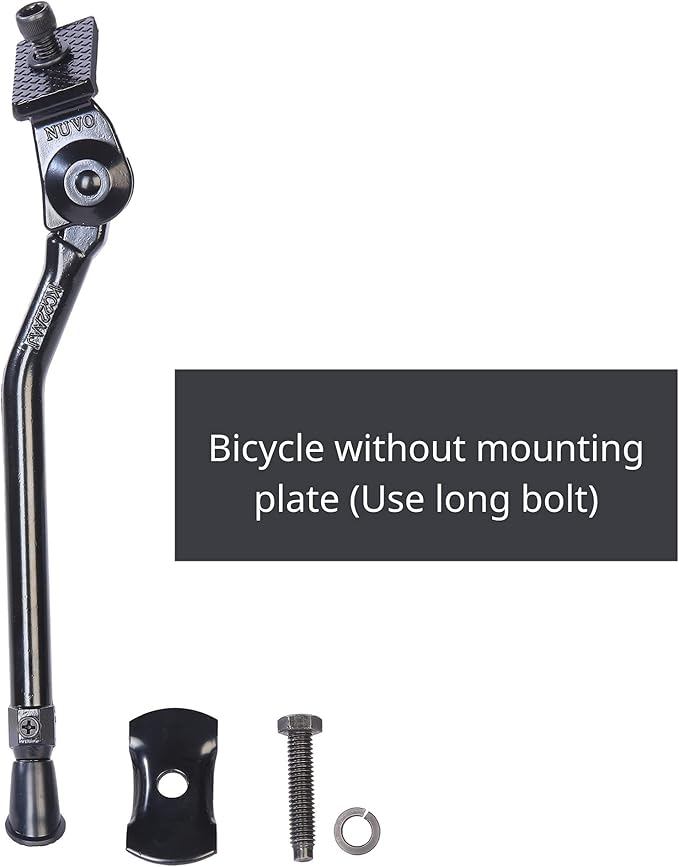 N+1 Aluminum Alloy Center Mount Kickstand for 20"-28" Mountain, Road, BMX, MTB & Kids' Bikes