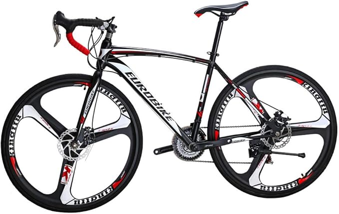 EUROBIKE HY XC550 700C Road Bike 21 Speed for Adults Men and Women | Road Bicycle, Disc Brake, Race Bike, for Beginner to Intermediate Bicycle Riders