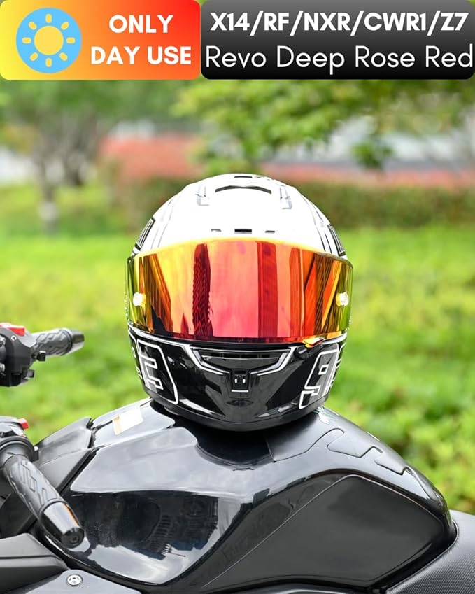 CWR-F1 Shield for RF-1200 Visor X14 NXR RF-SR Z7 Motorcycle Helmet Visor Replacement Sun Protection Anti-Scratch, Universal