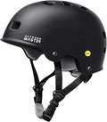 OutdoorMaster MIPS Skateboard Cycling Helmet for Adults - Lightweight, Ventilated Multi-Sport Helmet with Two Removable Liners for Scooter, Roller Skating, Inline Skating, Rollerblading