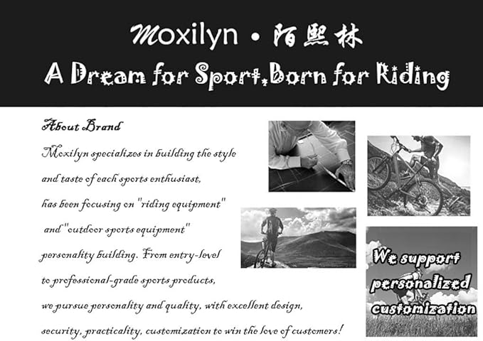 MOXILYN Men's Cycling Jersey Full Zip Riding Clothing Mountain Bike Tops Quick Dry - Bike Shirts