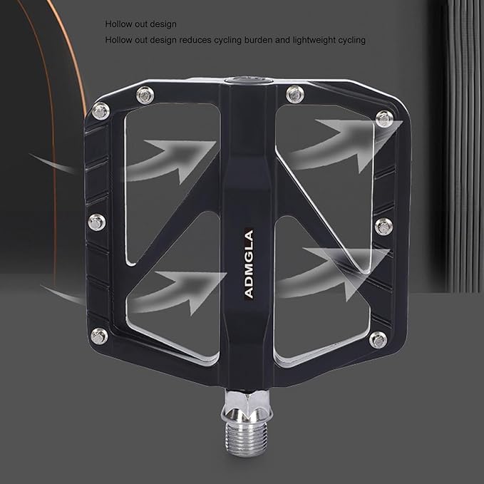 Mountain Bike Pedals, Aluminum Alloy, Pink and Black