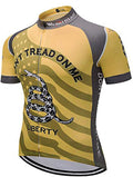 Cycling Jersey Short Sleeve USA Style Bike Tops with Pocket Reflective Stripe