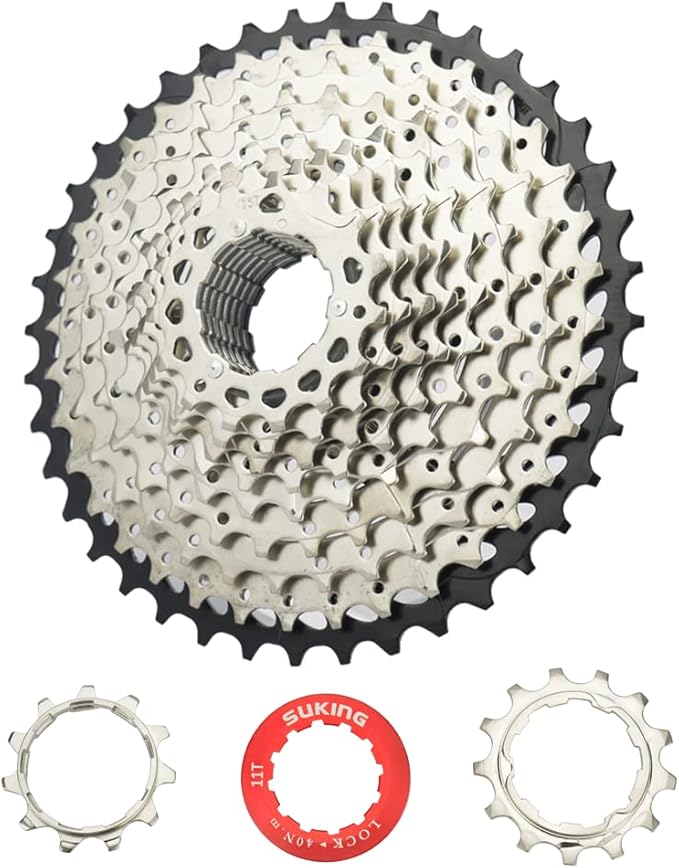 CYSKY 8/9/10/11/12-Speed Cassette 11-25T/28T/32T/34T/36T/40T/42T/46T/50T/52T Bike Sprocket Freewheel Compatible with Shimano, Sram HG Hub, Fit for Mountain Bike, Road Bike, MTB Cassette