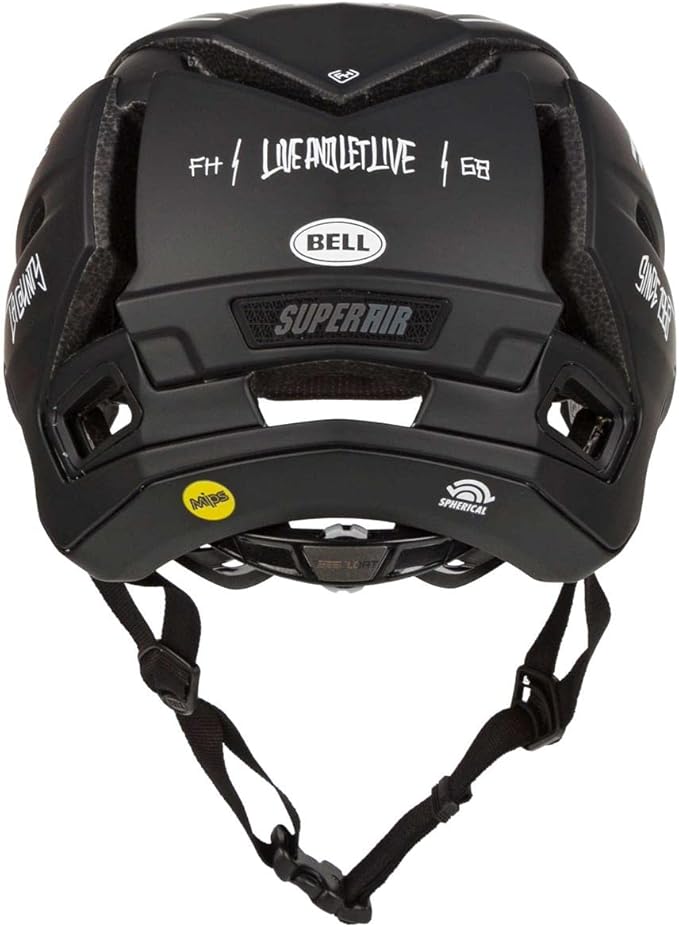 BELL Super Air Spherical Bike Helmet - Fasthouse Matte Black/White Large