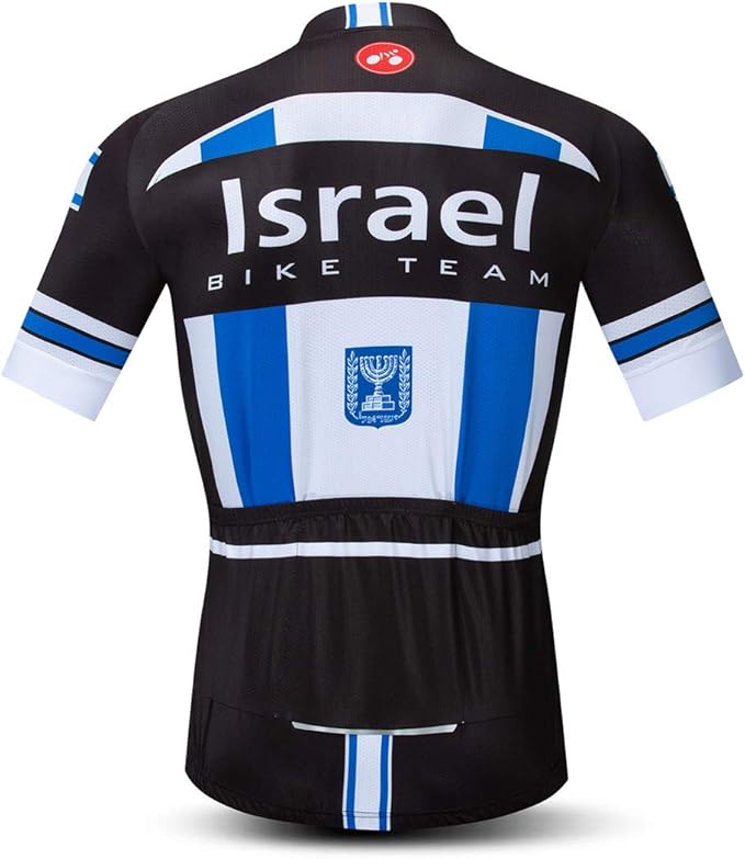 Men's Cycling Jerseys Tops Biking Shirts Short Sleeve Full Zipper Bike Clothing
