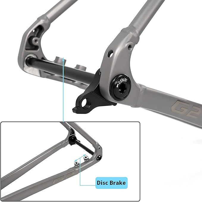 700C Road Bike Frameset with Carbon Fibre Fork 45cm 48cm 51cm 54cm Aluminum Alloy Gravel Bike Frame Disc Brake Thru Axle 12x100mm/12x142mm