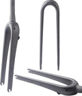 Gravel Carbon Fiber Rigid Fork 700C Carbon Fiber Road Bike Rigid Fork QR 9Mm Disc Brake Thru Axle 1-1/8'' Straight/Tapered Tube Light Bicycles Front Forks