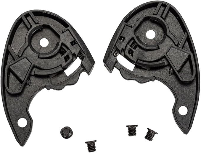 2 Units Motorbike Helmet Lens Base Replacement Black Installation Accessory Visor Plate