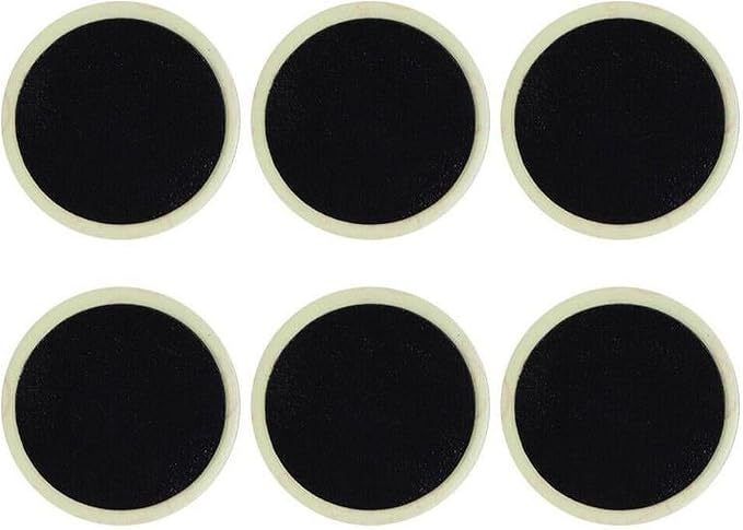 24Pcs Black Bike Tire Patch Kit,Glueless Bike Repair Patch, Round Bike Tube Patches, Bike Inner Tube Repair Kit, Bike Patch Kit for Road and Mountain Bikes Tire Repair Kits, Cycling Tires Tubes