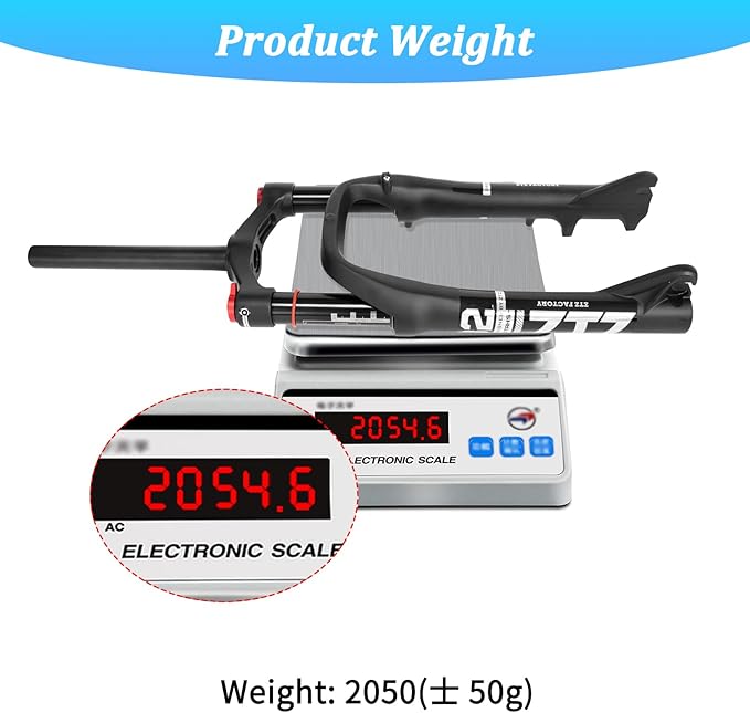 ZTZ 20 * 4.0 inch Fat Tire Air Suspension Fork - 130mm Travel, 135mm Spacing Hub, 9mm QR, Crown Lockout,Ultralight Fat Tire Bike Front Fork, Fit for Snow Beach XC Mountain Bikes