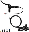 BUCKLOS EBike 2-PIN 4 Pistons Electric Power Off MTB Hydraulic Disc Brake Set,E-Bike Left Front 1150mm Right Rear 1950mm Aluminum Alloy Caliper Lever for ebike/Scooter/Mountain Bike HD-E735(Pre-Bled)