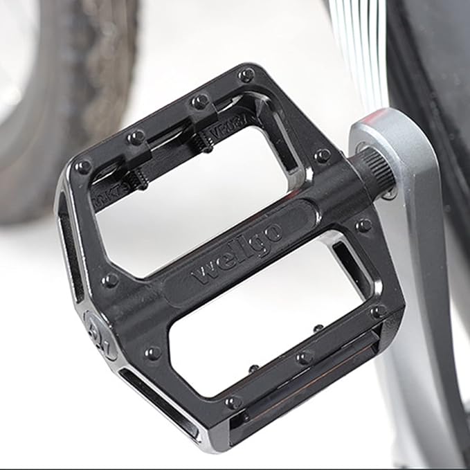 MOHEGIA Bike Pedals,Mountain Bicycle Pedal Sets,9/16 Compatible, Non-Slip Aluminum Allow Replacement for BMX MTB-Pair