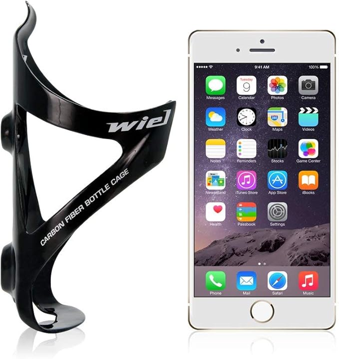 Wiel Full Carbon Fiber Bicycle Bike Light Drink Water Bottle Cage Holder