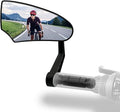 Bike Mirror for Handlebar Mount, HD Glass Bicycle Mirrors, Adjustable Bar End Bike Rear View Mirror, Scratch Resistant Bike Mirror for E-bike, City Bikes (Left 0.59-0.78")