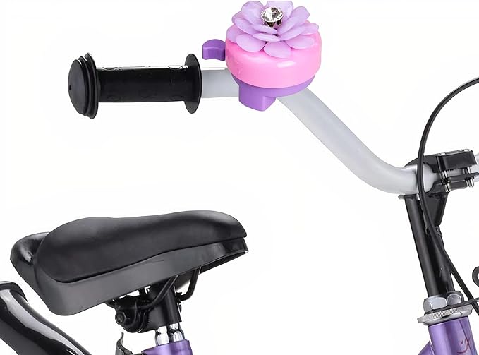 Mini-Factory Bike Bell for Girls, Pink Bicycle Handlebar Bell Cute 3D Unicorn/Lollipop/Swan/Mermaid Pattern Bike Safe Cycling Ring Horn