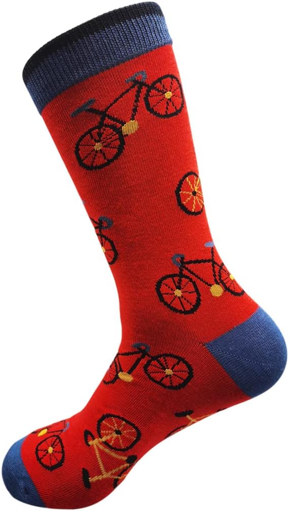 Lavencious Mens Bamboo Mid-Calf Cycling Sports and Dress Socks for Men Sock Size 10-13,13-15