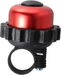 3pcs Rotating Loud Bike Bell Horn Set, Red Vintage Bicycle Bell Accessories for Mountain Biking and Road Cycling Handlebar