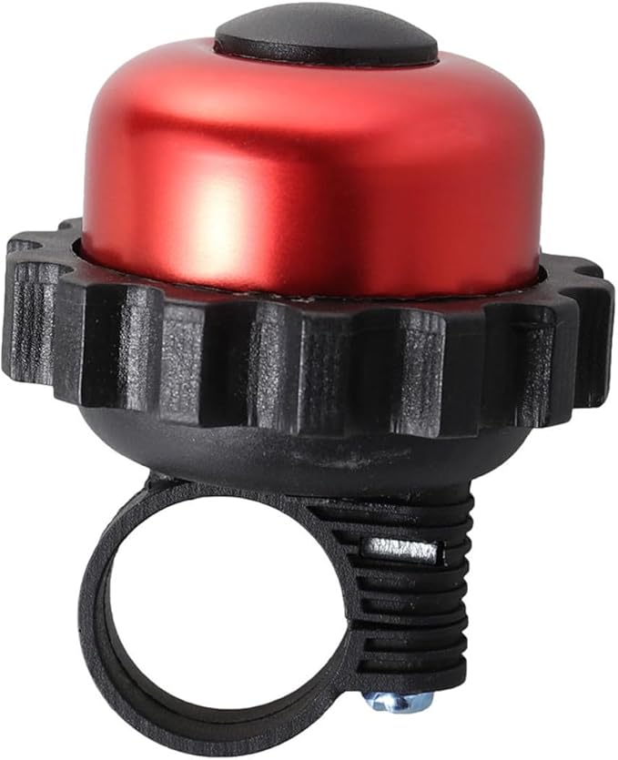 3pcs Rotating Loud Bike Bell Horn Set, Red Vintage Bicycle Bell Accessories for Mountain Biking and Road Cycling Handlebar