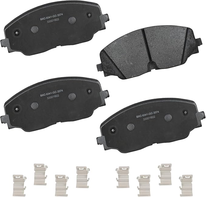 Bendix Premium SBC2074 Ceramic Front Brake Pads for Volkswagen Atlas 2024-2018, Atlas Cross Sport 2024-2020, Teramont 2019