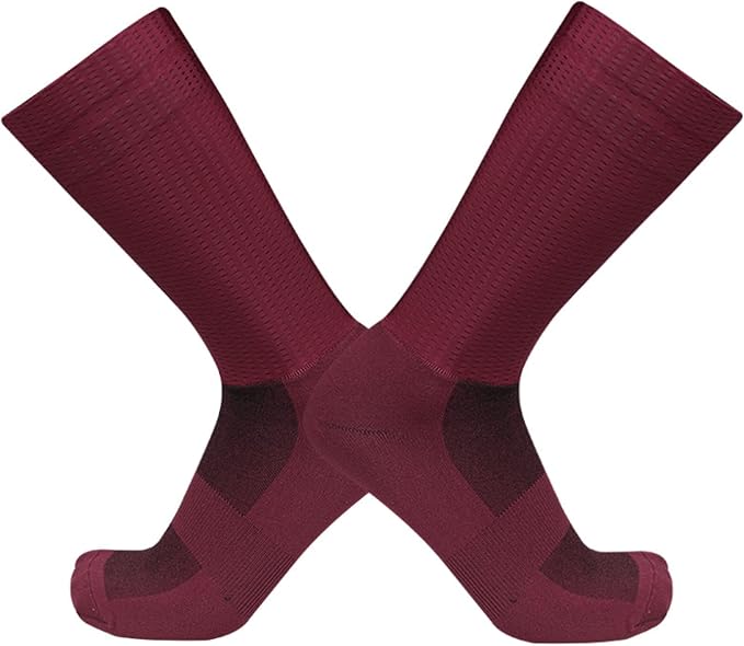 Aero Socks Cycling Men Women Mesh Fabric Breathable Sweat-Absorbing Silicone Non-Slip Cycling Aero Socks one size